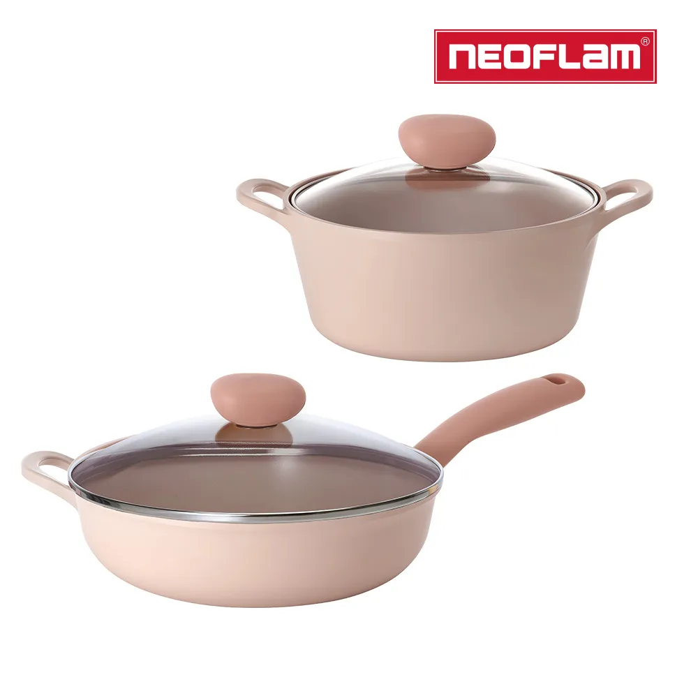 NEOFLAM Sherbet蜜桃雪酪系列 22cm雙耳湯鍋含玻璃蓋(IH適用/不挑爐具/可直火) 歷史價格詳細信息