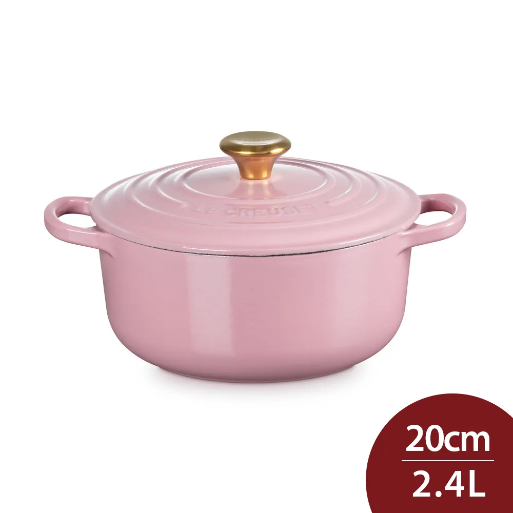 LE CREUSET－圓形鑄鐵鍋（薰衣草．直徑18cm）鋼頭 歷史價格詳細信息