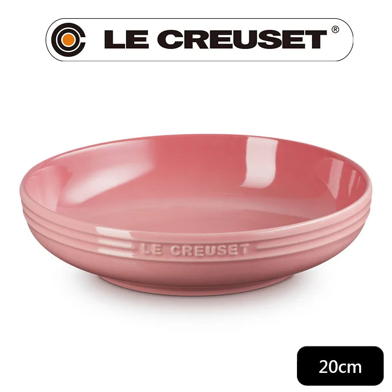 LE CREUSET-瓷器輕虹霓彩系列深圓盤20cm-雪花白 歷史價格詳細信息