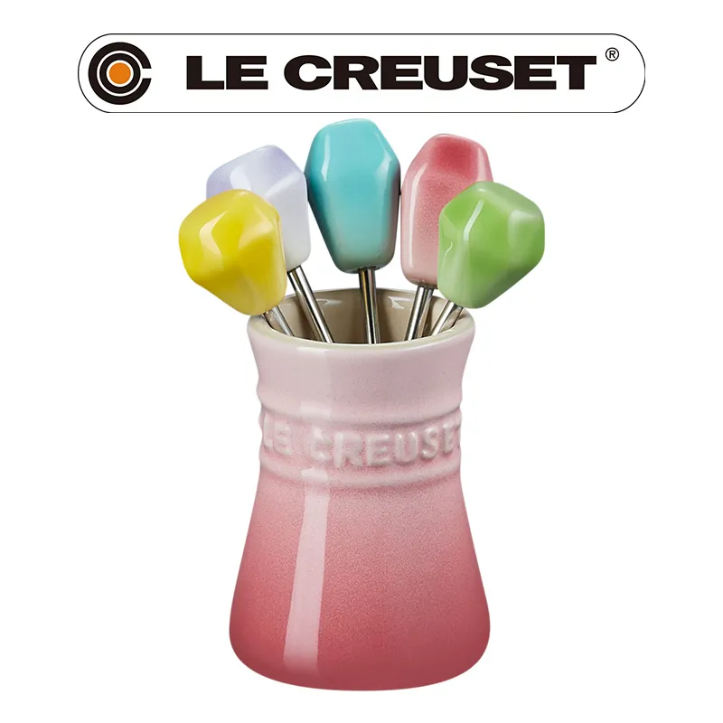 LE CREUSET-瓷器餐叉組 5入 (艾莉絲黃/薄荷藍/粉彩紫/牛奶粉/海岸藍) 歷史價格詳細信息