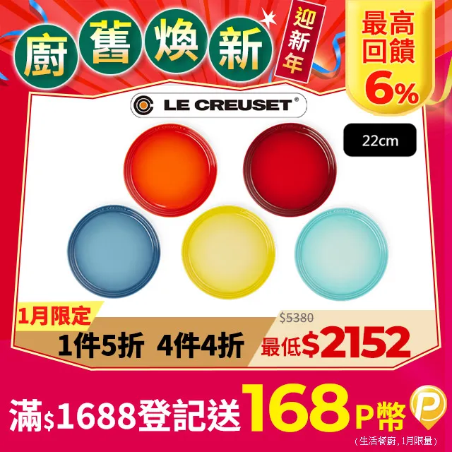 LE CREUSET-新采和風系列-瓷器淺盤16cm(火焰橘) 歷史價格詳細信息