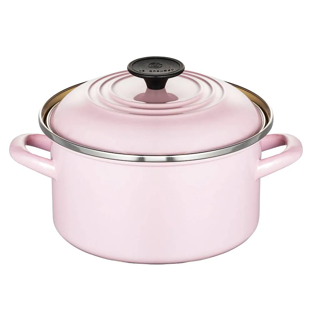 LE CREUSET-琺瑯便利湯鍋20cm (海洋之花-金頭-內鍋白) 歷史價格詳細信息