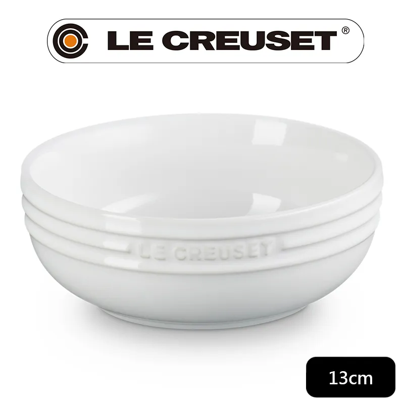 LE CREUSET-瓷器輕虹霓彩系列深圓盤20cm-雪花白 歷史價格詳細信息