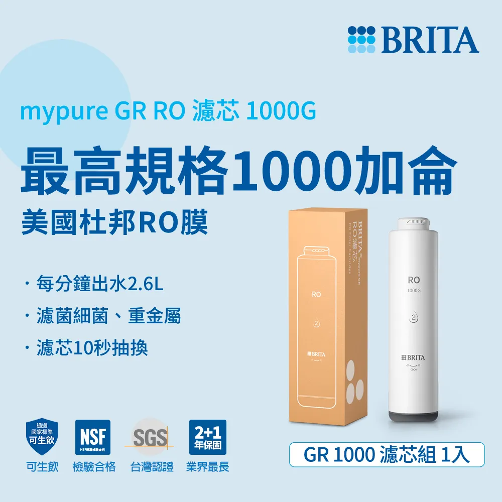 【BRITA】mypure GR 1000 RO直輸淨水系統 歷史價格詳細信息