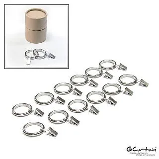 【GCurtain】金屬靜音窗簾環 #RSH001H-20 消音環、吊環 (內圈Φ45mm) 20入/組 歷史價格詳細信息