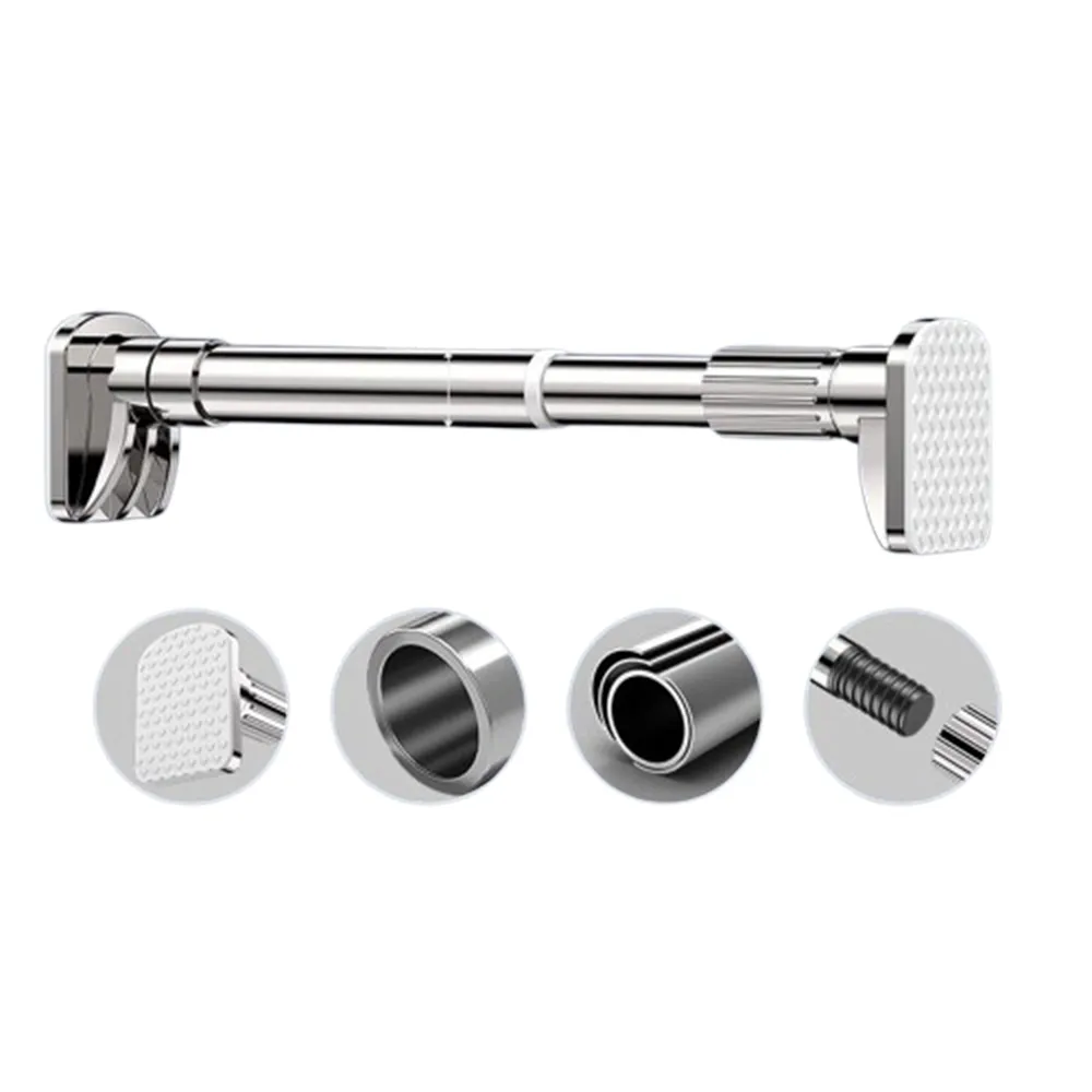 【匠藝家居】不鏽鋼伸縮桿 伸縮晾衣桿 浴簾桿 窗簾桿 曬衣架 曬衣桿 70-120公分自由伸縮 歷史價格詳細信息