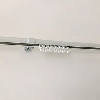 【宜欣居傢飾】耐重滑順伸縮手拉式96～168cm窗簾單軌（白）(YX001Z_MIT台灣製) 歷史價格詳細信息