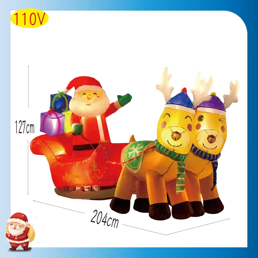 聖誕 鹿拉雪橇 聖誕房子 聖誕氣模 充氣聖誕 充氣聖誕 歷史價格詳細信息