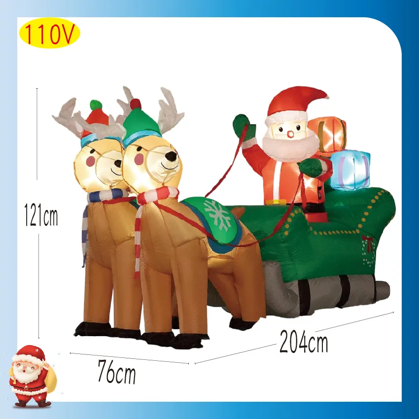 聖誕 鹿拉雪橇 聖誕房子 聖誕氣模 充氣聖誕 充氣聖誕 歷史價格詳細信息