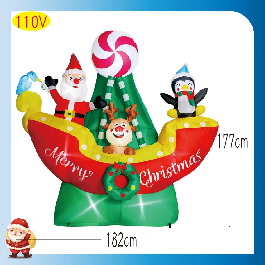 充氣聖誕樂對款模型廣告慶典卡通定做聖誕卡通 歷史價格詳細信息