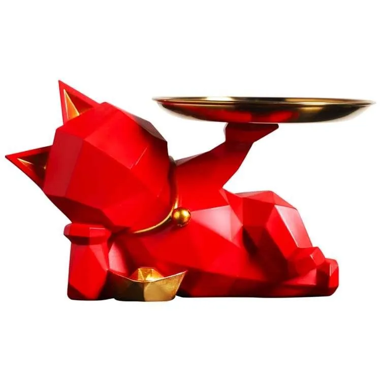 【摩達客】春節-紅色金運福來招財貓密封罐-聚寶盆收納開運擺飾(贈坐墊) 歷史價格詳細信息