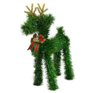 摩達客 16吋繽紛閃亮哈莉葉金蔥聖誕花圈(銀藍x麋鹿系)(台灣手工組裝出貨) 歷史價格詳細信息