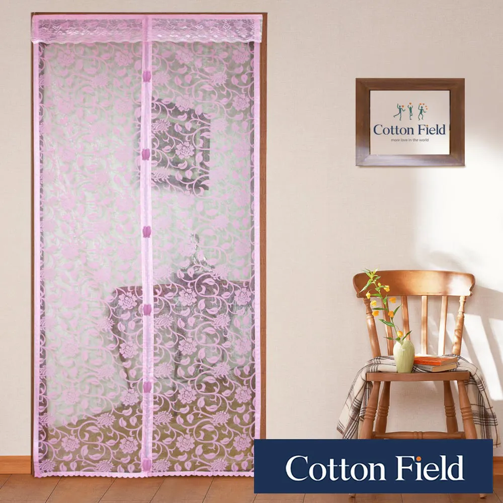 棉花田【雙磁-加強版】4段式免穿磁條超細網防蚊門簾-粉紅色(二件組) 歷史價格詳細信息