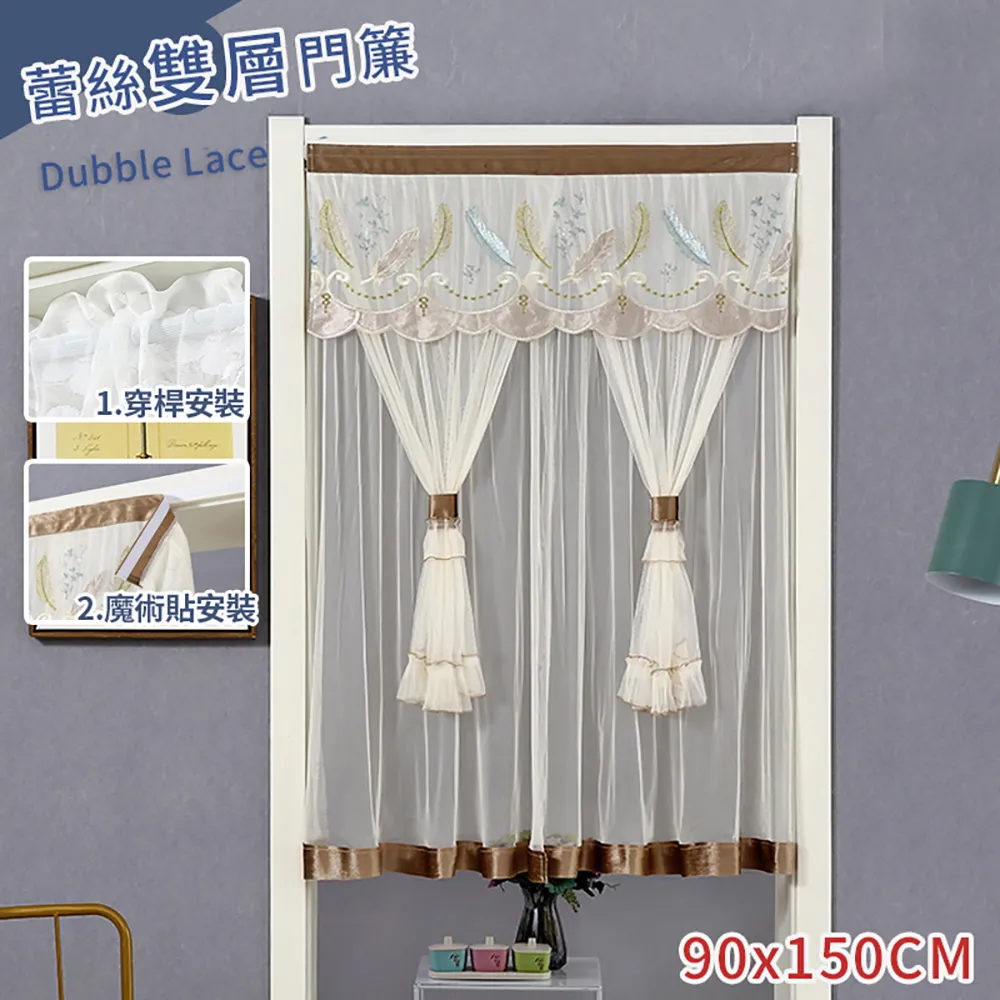 【OFFO歐楓】雙層法式蕾絲婁空星星遮光打孔穿環窗簾/遮光窗簾/落地窗遮光 (132*214CM一片落地窗遮光) 歷史價格詳細信息