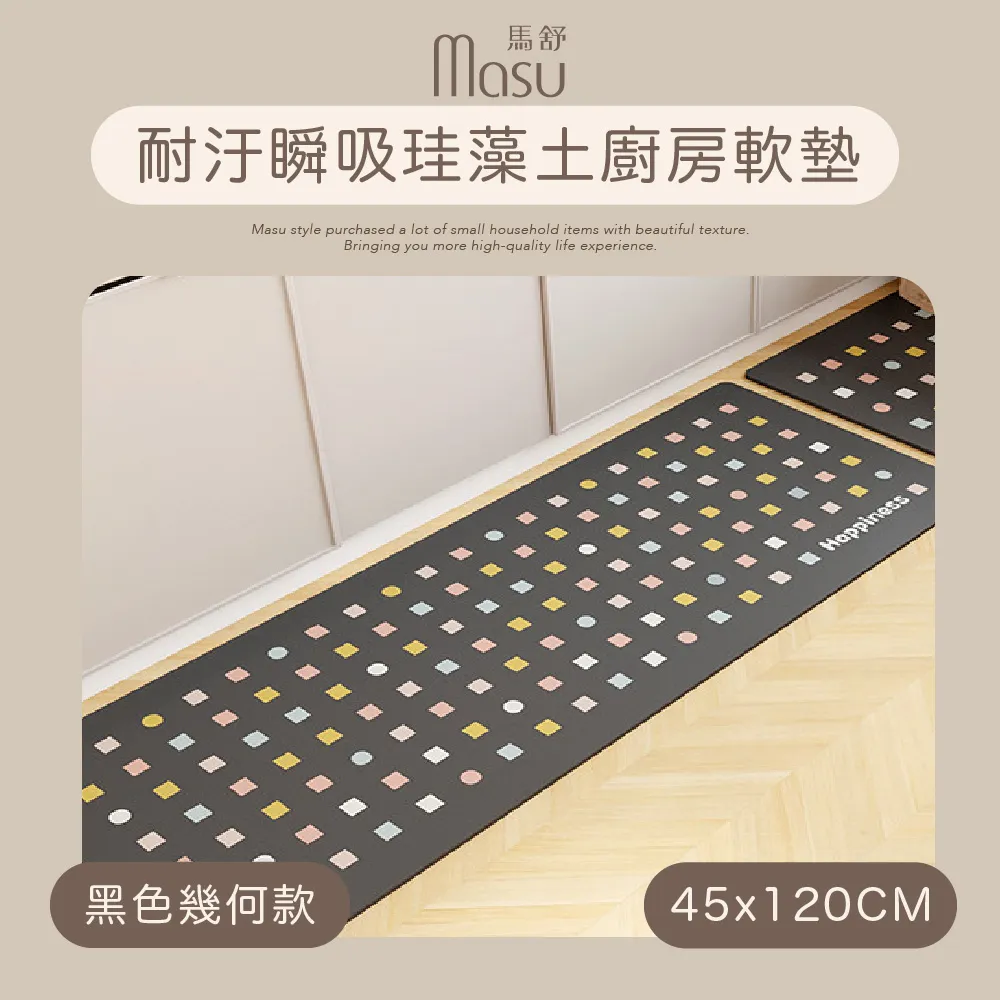 【MASU馬舒】抗油防水PVC廚房地墊 40x120cm 錦繡山丘 歷史價格詳細信息