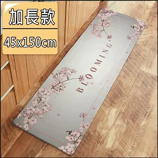 【半島良品】花開富貴/頂級防油防滑皮革地墊_45x120cm 歷史價格詳細信息