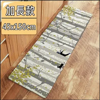【半島良品】 加長款/防水防滑皮革地墊45*150-可愛喵家族 歷史價格詳細信息