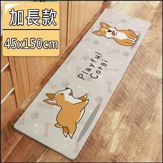 【半島良品】 加長款/防水防滑皮革地墊45*150-可愛喵家族 歷史價格詳細信息
