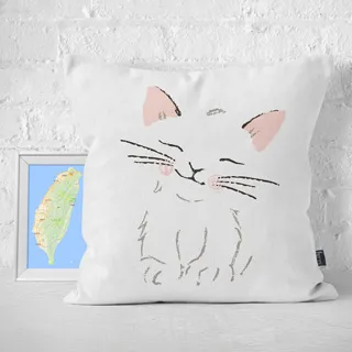 【IHERMI】貓咪插畫B 抱枕 現貨 台灣製 抱枕套 45cm 厚實帆布 耐水洗不退色 歷史價格詳細信息