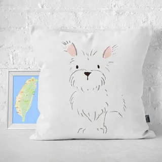 【IHERMI】狗狗插畫A 抱枕 現貨 台灣製 抱枕套 45cm 厚實帆布 耐水洗不退色 歷史價格詳細信息