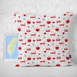 【IHERMI】LOVE 插圖A  抱枕 免運 台灣製 抱枕套 45cm 厚實帆布 耐水洗不退色 歷史價格詳細信息