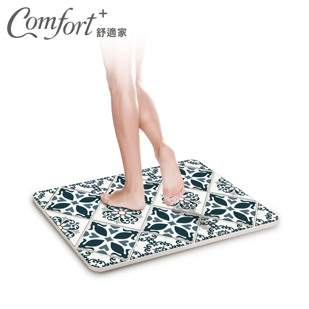 Comfort+-摩洛哥復古立體花磚珪藻土-優雅藍 價格比較,價格查詢,歷史價格詳細信息