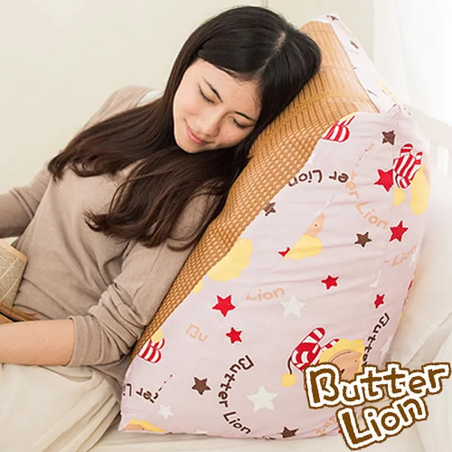 【奶油獅】正版授權-台灣製造~搖滾星星紙纖舒涼三角靠墊-米色(一入) 歷史價格詳細信息