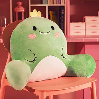腰靠枕/腰靠墊/靠墊/椅背靠枕/腰枕/抱枕(落蘇恐龍款) 歷史價格詳細信息