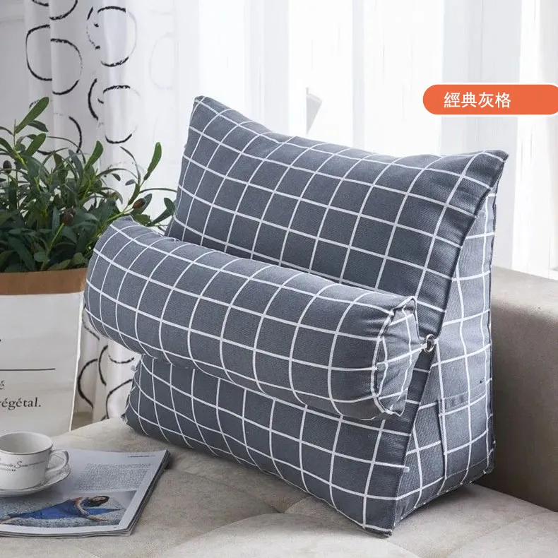 床頭軟包 高端輕奢三角床頭靠墊 新款大靠背 枕床上榻榻米軟包 科技布靠枕 沙發靠背 可拆洗護腰靠枕-朴舍居家 歷史價格詳細信息