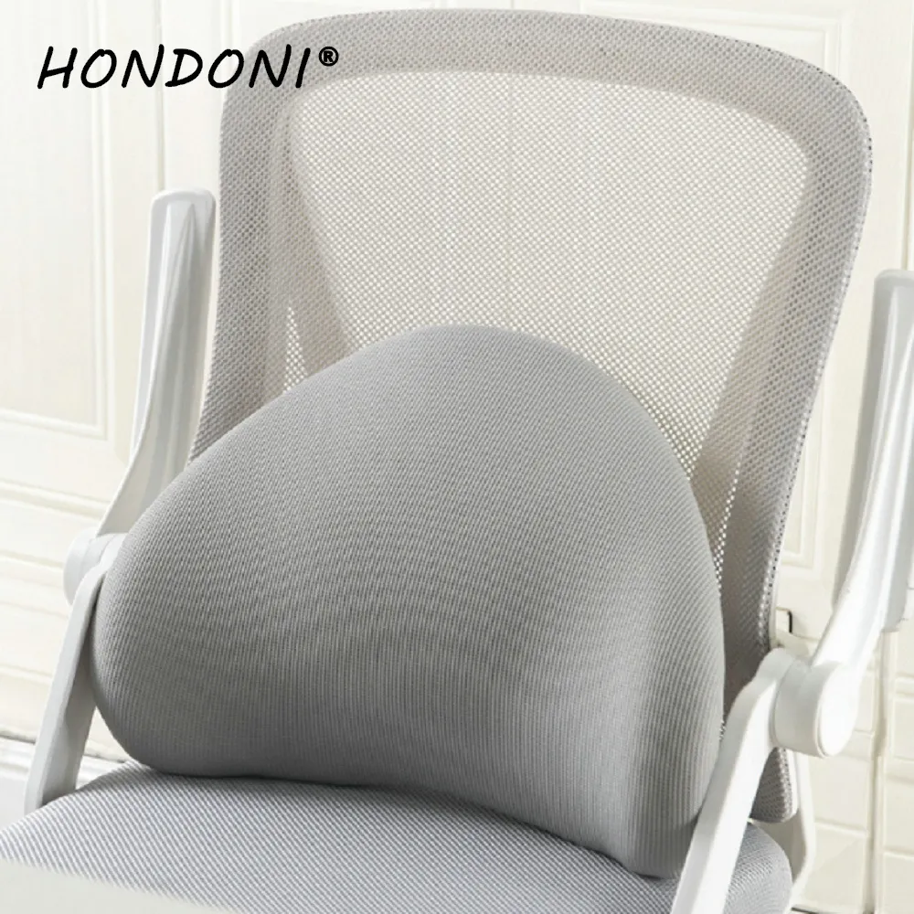 HONDONI  經典日式風格護腰靠墊 記憶靠墊 居家背墊  汽車舒壓腰靠墊 (舒適文青灰) 歷史價格詳細信息