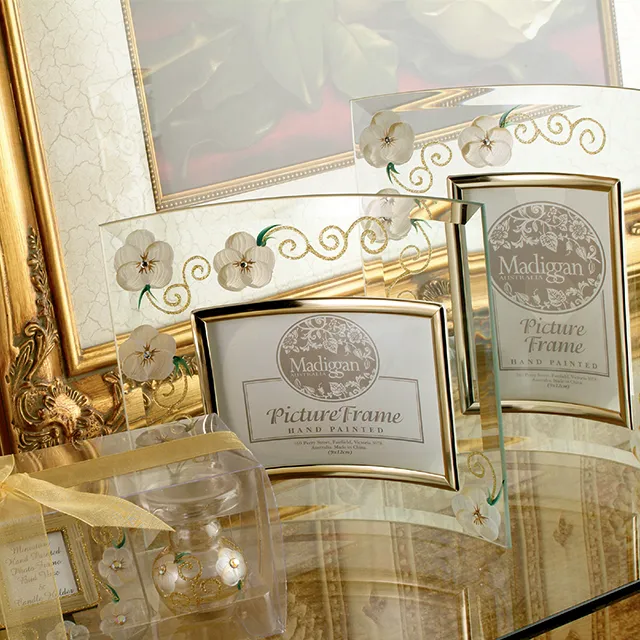 Madiggan鬱金香彩繪玻璃八角燭台(藍/紫紅可選) 歷史價格詳細信息