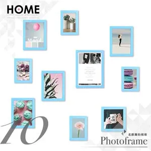 水晶相框掛牆組合連體掛照片牆九宮格相框牆創意洗照片加像框 歷史價格詳細信息