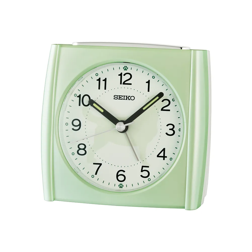 SEIKO 精工 / 可愛話筒造型 多功能 日期 溫度 貪睡鬧鈴 電子鐘 - 玫瑰金x白 #QHL067P 歷史價格詳細信息