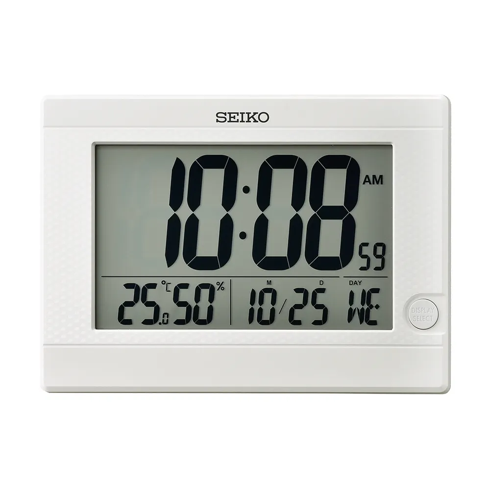 SEIKO 精工 溫溼度顯示 貪睡電子桌鐘 QHL095K 歷史價格詳細信息