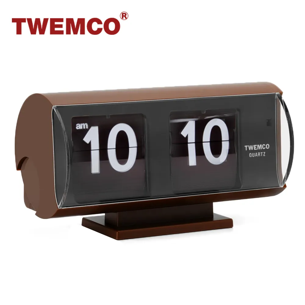 【TWEMCO】QT-35 翻頁鐘 桌放 壁掛兩用(共2色) 歷史價格詳細信息