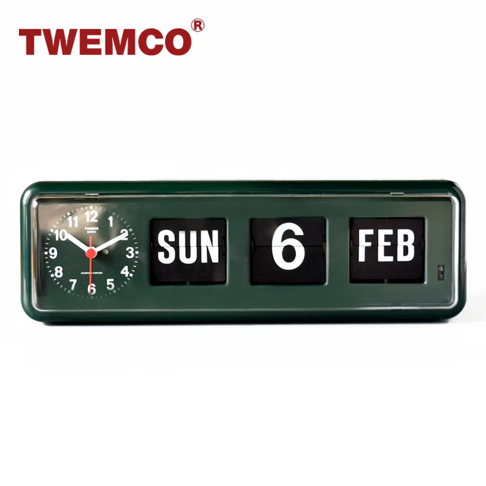 【TWEMCO】BQ-38 翻頁鐘 英文萬年曆 桌放 壁掛(共5色) 歷史價格詳細信息
