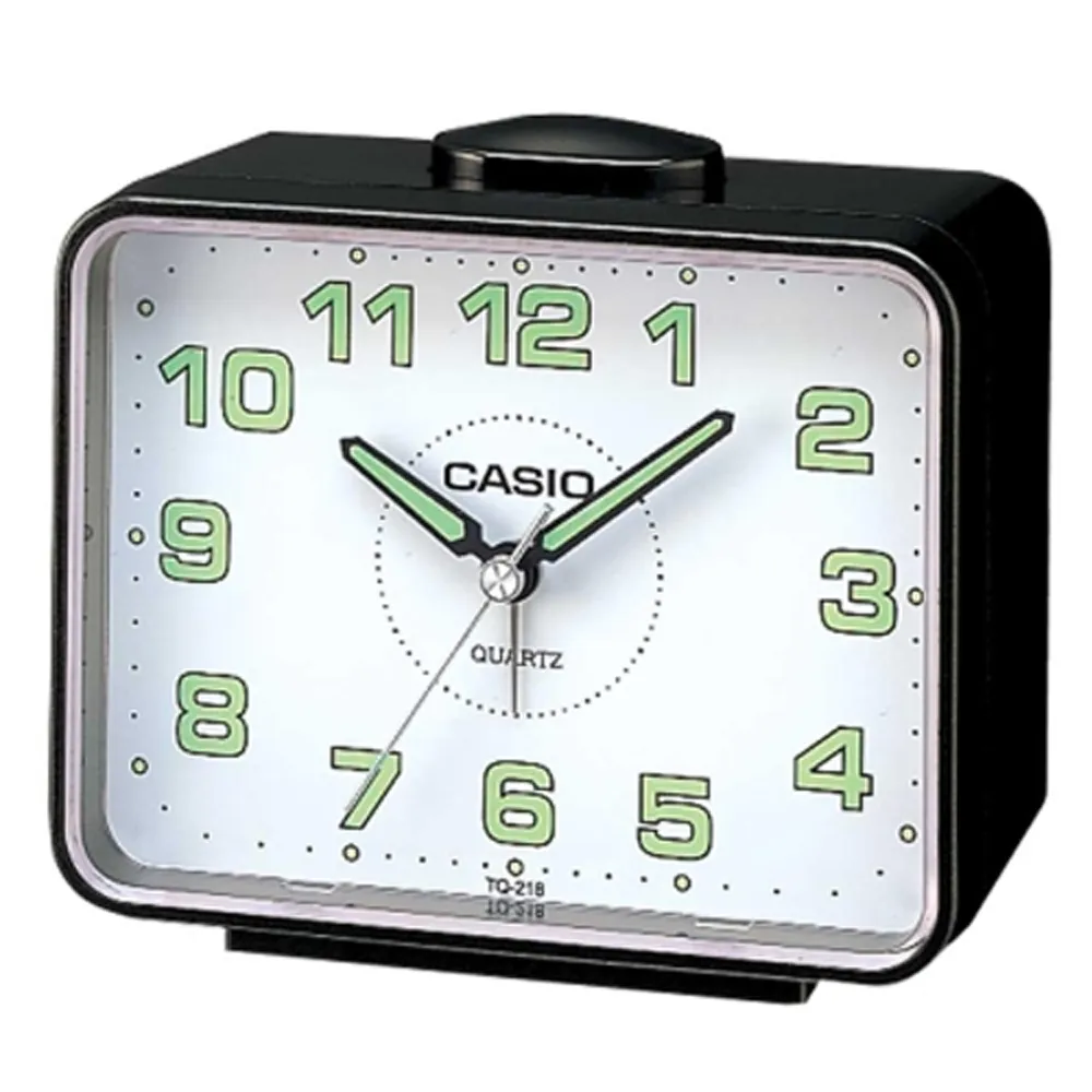 【CASIO 】夜光指針桌上型鬧鐘(黑) 歷史價格詳細信息