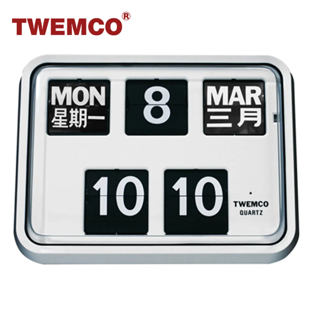 【TWEMCO】BQ-38 翻頁鐘 英文萬年曆 桌放 壁掛(共5色) 歷史價格詳細信息