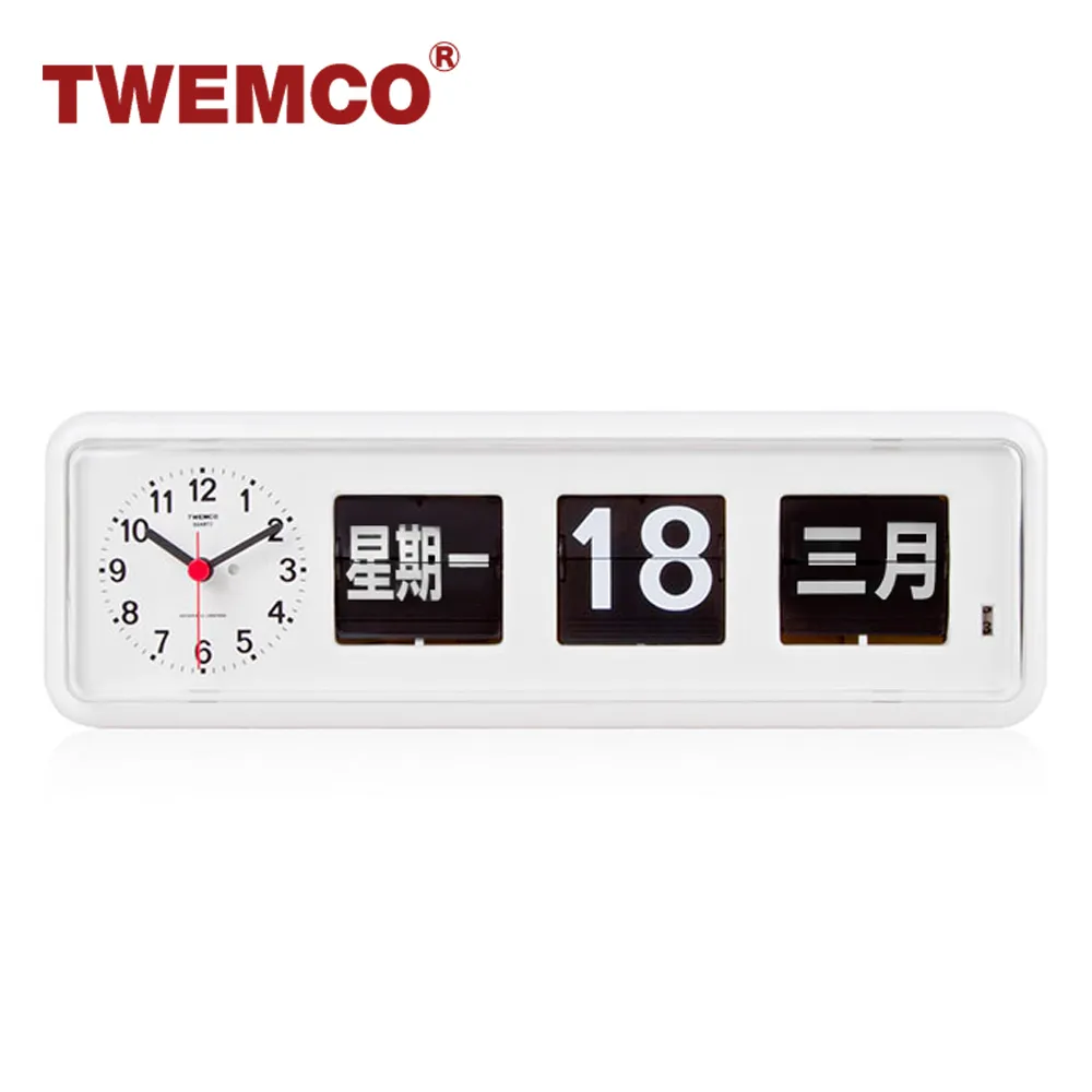 【TWEMCO】BQ-38 翻頁鐘 英文萬年曆 桌放 壁掛(共5色) 歷史價格詳細信息