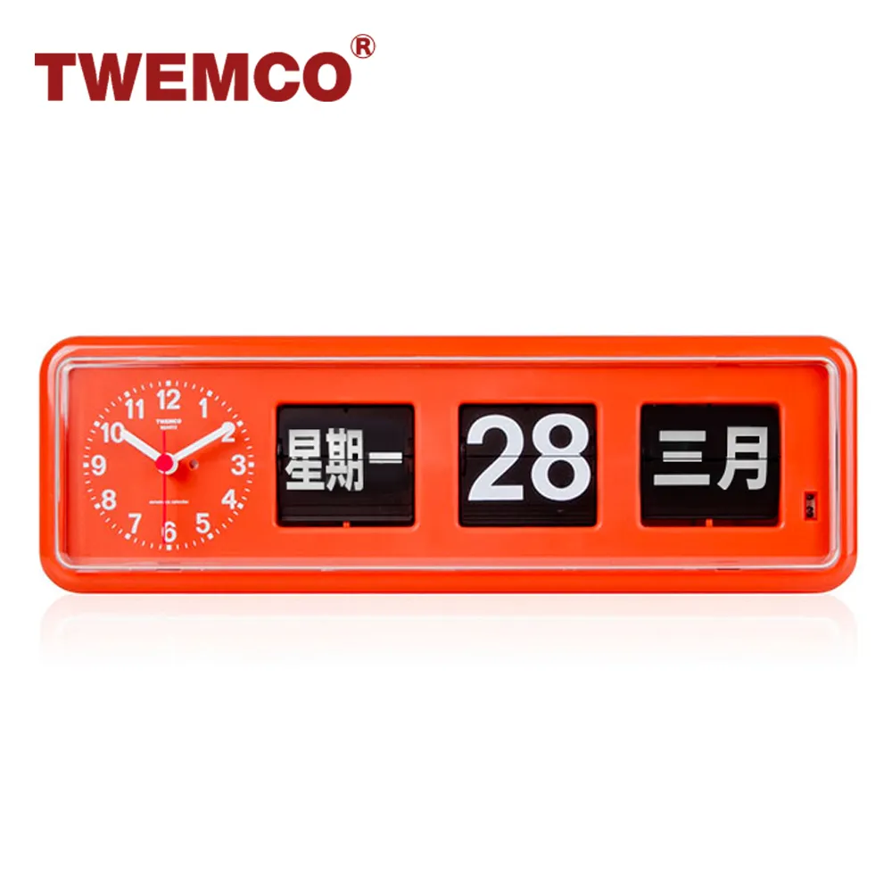 【TWEMCO】BQ-38 翻頁鐘 英文萬年曆 桌放 壁掛(共5色) 歷史價格詳細信息