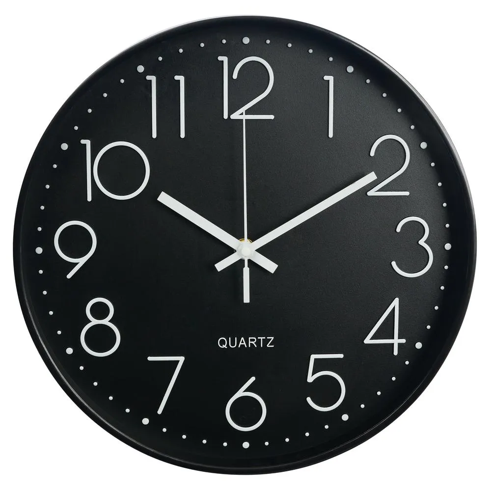 北歐靜音時鐘掛鐘-黑框白底 歷史價格詳細信息