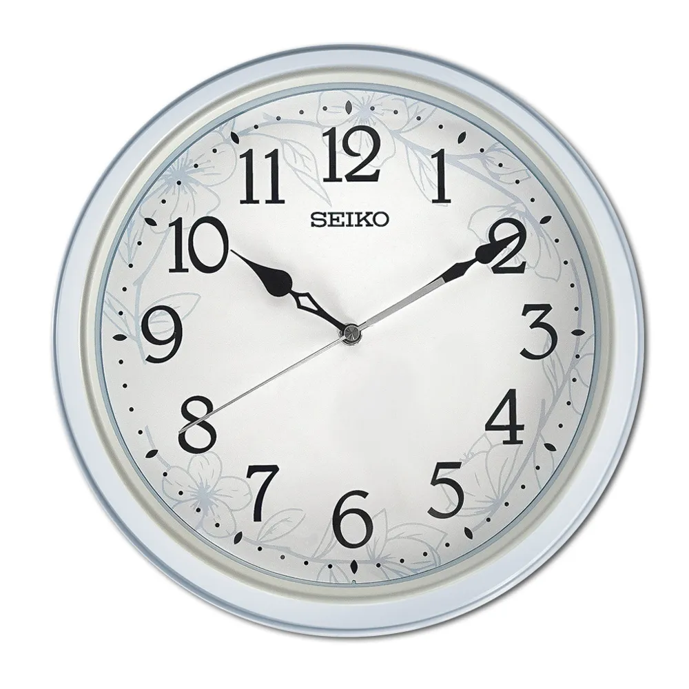 SEIKO 精工 / 數字刻度 夜光 球面鏡面 滑動式秒針 靜音掛鐘 - 白x黑框 ＃QXA521K 歷史價格詳細信息