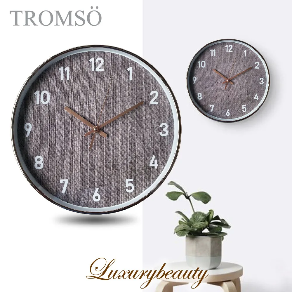 紐約時代靜音時鐘【TROMSO】/台灣現貨 掛鐘  木紋 大理石  黑白 玫瑰金 藍綠 數字 羅馬【H0310127】 歷史價格詳細信息