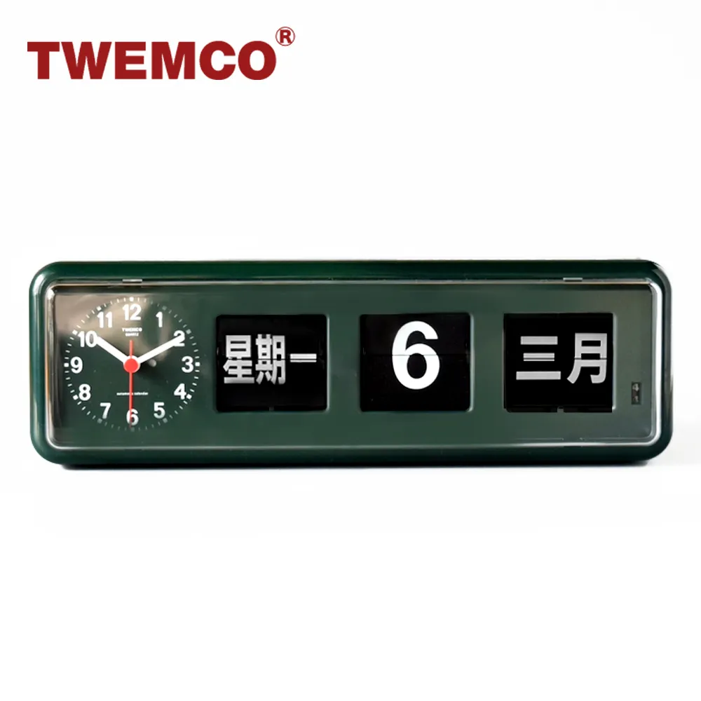 【TWEMCO】BQ-38 翻頁鐘 英文萬年曆 桌放 壁掛(共5色) 歷史價格詳細信息