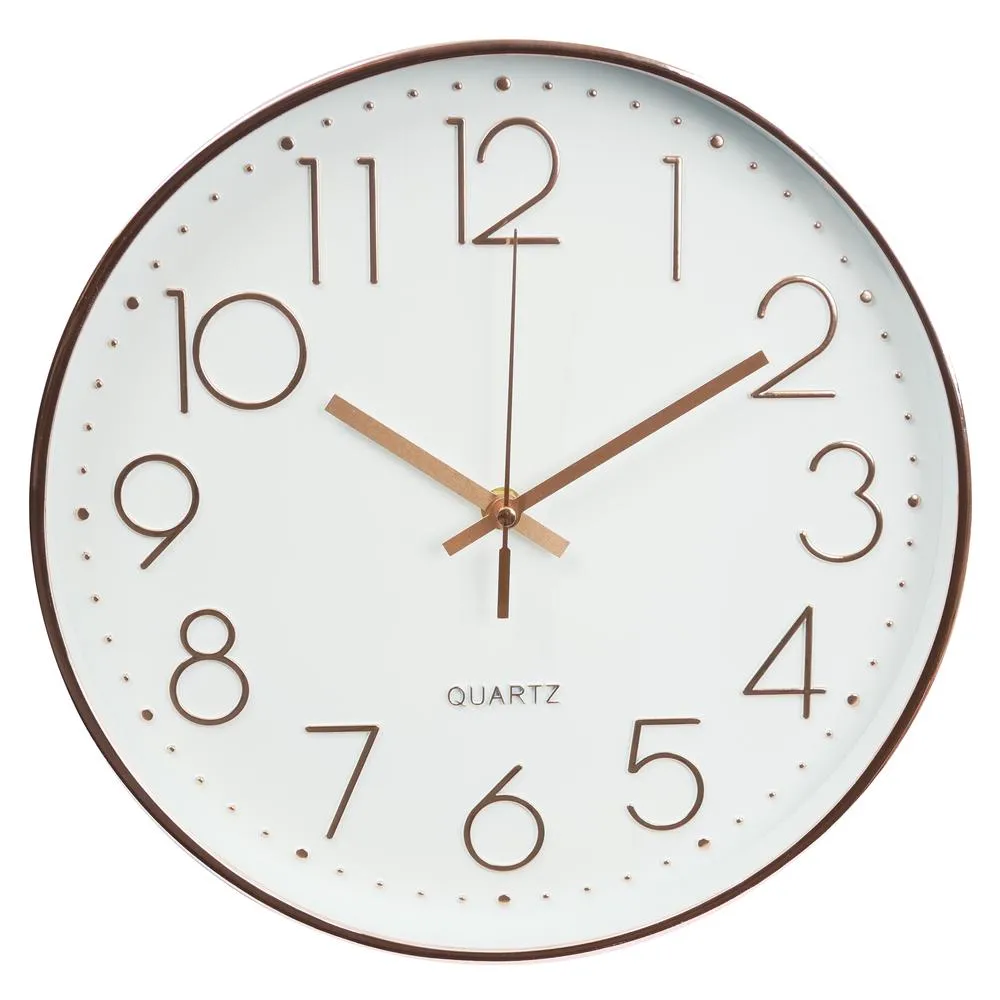 北歐靜音時鐘掛鐘-黑框白底 歷史價格詳細信息