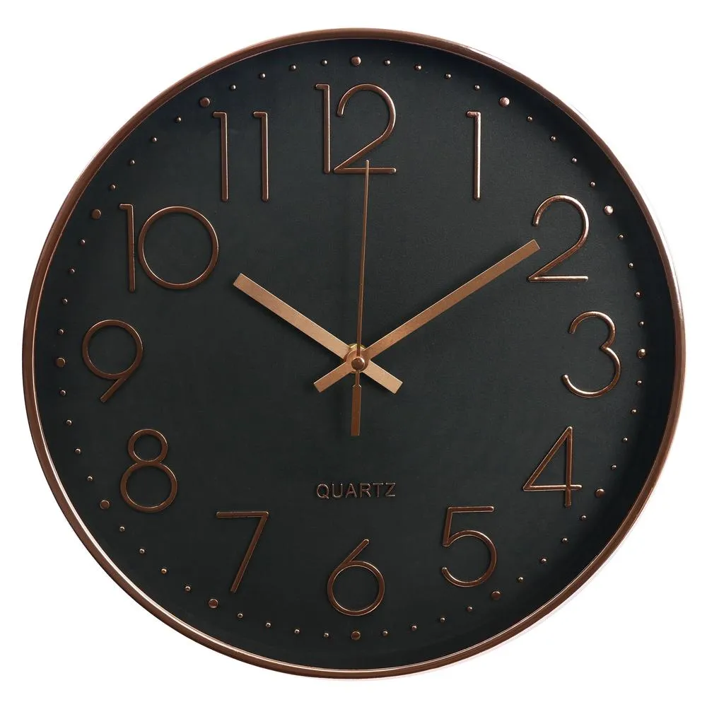 北歐靜音時鐘掛鐘-黑框白底 歷史價格詳細信息