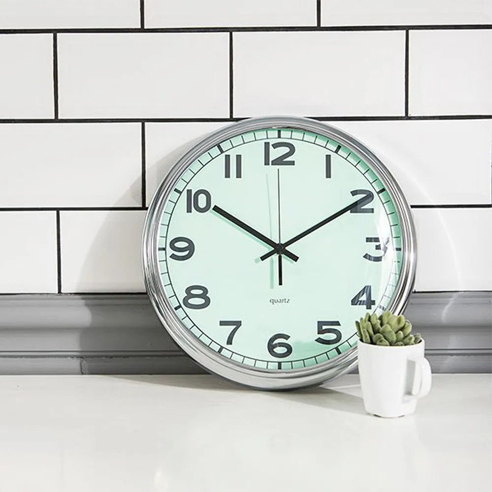 Lovel 31cm工業風鐵框魚眼鏡面靜音時鐘-粉（M7251N-PK） 歷史價格詳細信息