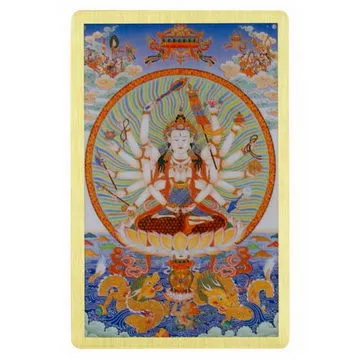 準提佛母唐卡掛畫刺繡準提菩薩佛像密宗手繪客廳玄關裝飾手工 歷史價格詳細信息