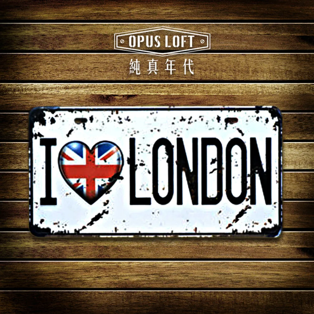 OPUS LOFT 純真年代 復古鐵皮車牌 美式個性牆面裝飾鐵皮畫 (TP-026 california 66) 歷史價格詳細信息