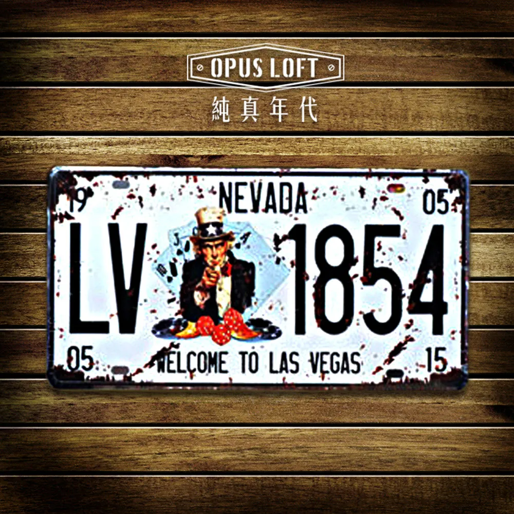 OPUS LOFT 純真年代 復古鐵皮車牌 美式個性牆面裝飾鐵皮畫 (TP-026 california 66) 歷史價格詳細信息